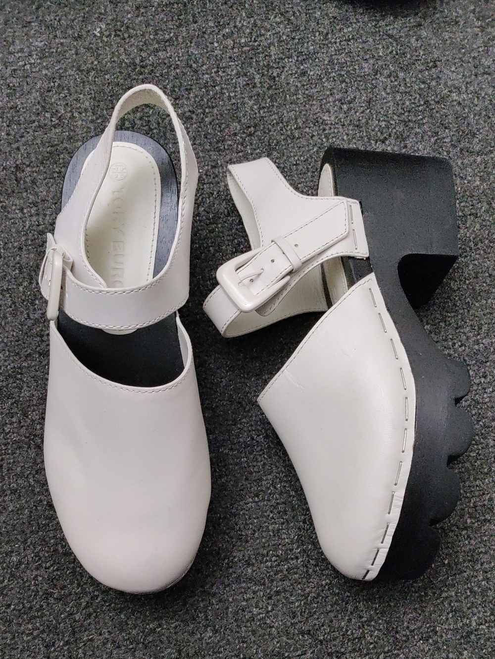 Tory Burch Runway Lug Sole Slingback Clogs